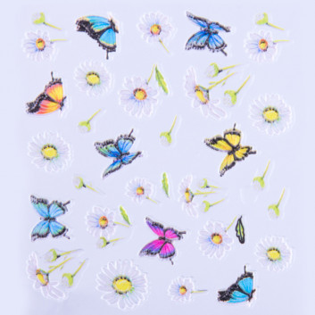 Naklejki biżuteryjne 5D samoprzylepne wypukłe akrylowe motyle Z-D3689