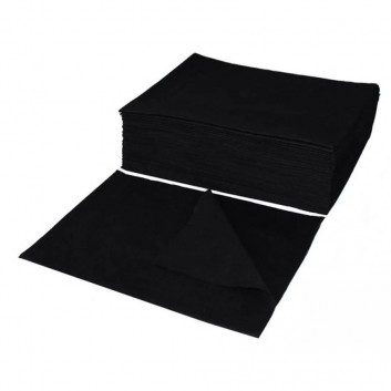 Ręcznik włókninowy perforowany 70x40 cm czarny 100 szt