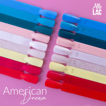 Wzornik AlleLac American Dream Collection połysk i mat 9 kolorów