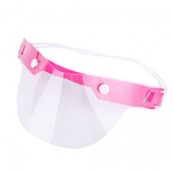 Przyłbica mini maska ochronna na usta i nos wielokrotnego użytku uniwersalna różowa