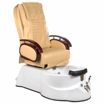 BS Fotel do pedicure z masażem beżowy BR-3820D