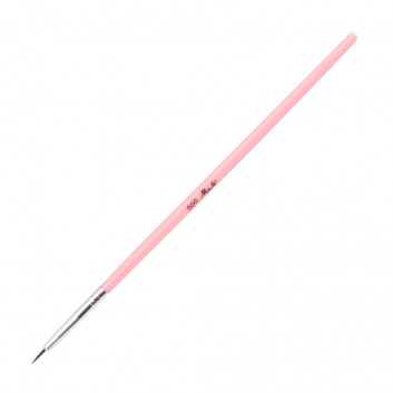 Pędzelek do zdobień różowy plastikowy długość włosia 6mm MollyLac