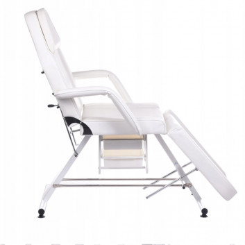 BS Fotel kosmetyczny z kuwetami BW-263 biały