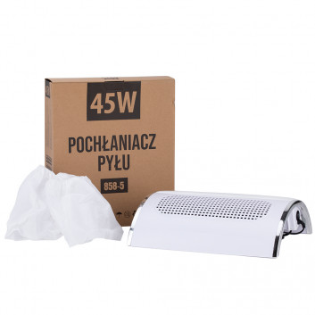 Workowy pochłaniacz do pyłu 45W 3 wiatraki biały 858-5