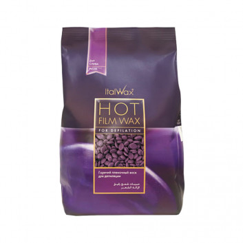 Film wax w dropsach do depilacji Italwax Plum 1kg