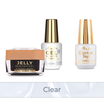 PRO MATCH SYSTEM 2+1 Clear: 2x żele: Jelly&Gel in bottle+Doctor Top 15g GRATIS