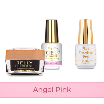 PRO MATCH SYSTEM 2+1 Angel Pink: 2x żele: Jelly&Gel in bottle+Doctor Top 15g GRATIS