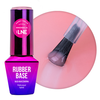Baza kauczukowa Rubber Base 2w1 MollyLac Gentle Fluidy HEMA/Di-HEMA Free 10g Nr 3