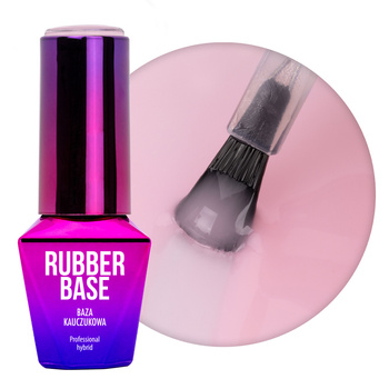 Baza kauczukowa LED/UV Rubber Base Cover Molly Nails Cool Nude HEMA/Di-HEMA Free 10g