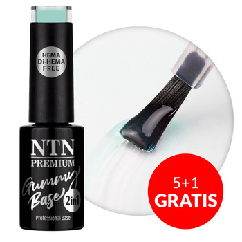 5+1gratis Baza średnio elastyczna kauczukowa Gummy Base 2in1 Ntn Premium Easy Breezy HEMA i Di-HEMA free 5g Nr 5