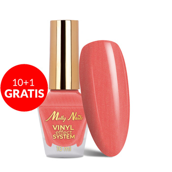 10 + 1 gratis – Klassischer Nagellack STEP 2: Color Lacquer Vinyl Effect System MollyNails Sparking Pink 10 ml