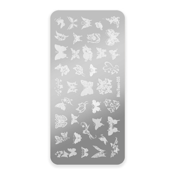 Plaque à motifs pour tampons papillons MouTeen-035