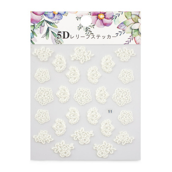 Autocollants pour ongles 5D fleurs adhésives n° 11