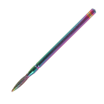 Unicorn-Diamantbohrer, Regenbogen, Tränenform, schmal, rot, Nr. 31