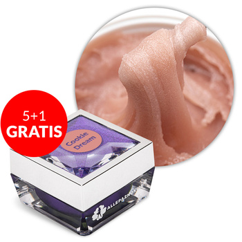 5+1 gratis Acrylgel zum Aufbau von Nägeln Allepaznokcie HEMA/Di-HEMA-frei Cookie Dream 30 g