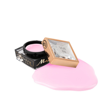 HEMA/Di-HEMA-freies Nagelaufbaugel mit Teebaumöl von Molly Nails HerbaLine Sugar Pink by Gosia Kruś, 15 g