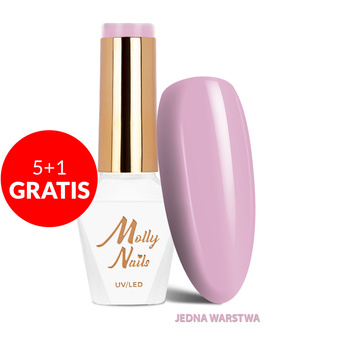 5+1 gratis Molly Nails Glamour Women Sweet Dreams HEMA/Di-HEMA-freier Hybridlack 8 g Nr. 4
