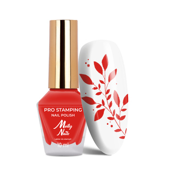 Stempel- und Stamping-Lack Molly Nails PRO Stamping Red Nr. 11 10 ml
