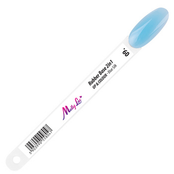 Musterkatalog für Stäbchen „Rubber Base 2-in-1 Up&amp;Colour“; Blue Silk Nr. 9