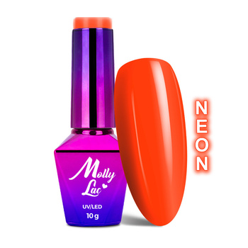 Smalto ibrido MollyLac Pin-up Girl rock &amp; roll Neon 10 g n. 372
