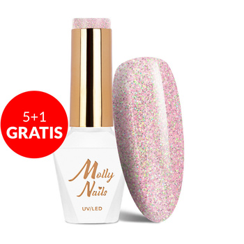5+1 gratis Molly Nails Shocking Shine Oh Well Free HEMA/Di-HEMA-freier Hybridlack 8 g Nr. 680