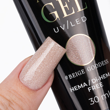 Polygel Acrylgel zum Verlängern von Nägeln AcrylGel Molly Nails HEMA/Di-HEMA-frei Beige Goddess 30 ml
