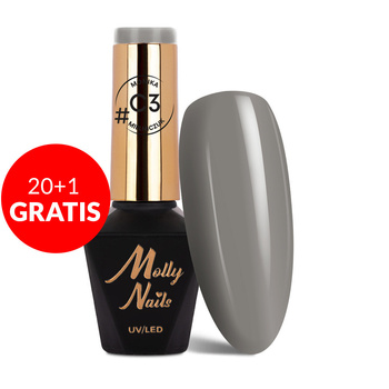 20 + 1 gratis: Molly Nails Classic Hybridlack von Monika Mielniczuk, HEMA/Di-HEMA-frei, 8 g, Nr. C3