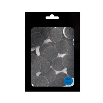 Schleifaufsätze, austauschbare Scheiben, Körnung 80, für PodoDisk, Größe S, 15 mm, 50 Stück