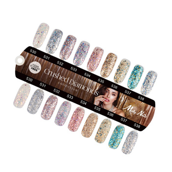 Molly Nails Crushed Diamonds – Glanz und Matt, 9 Farben