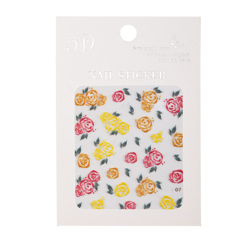 Selbstklebende 5D-Schmuckaufkleber – gewölbte Acrylblumen Nr. 07