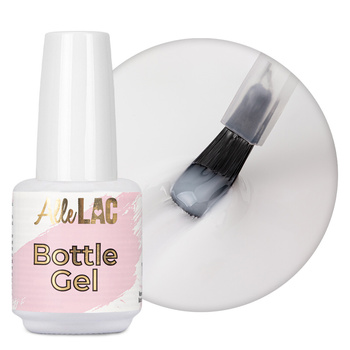 Nagelgel in einer Flasche mit Pinsel: Bottle Gel AlleLac Milky Elegance 15 g
