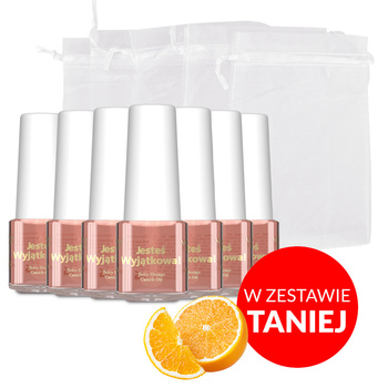 100 Stück Spezialöl für Nagelhaut und Nägel mit Juicy-Orange-Duft, inklusive 5-ml-Beutel