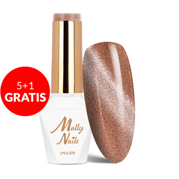 5+1 gratis Magnet-Hybridlack Cat Eye Womanity Wood Molly Nails HEMA/Di-HEMA-frei 8 g Nr. 445