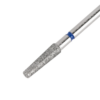 Fraise diamantée conique longue, bleue, moyenne