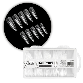 Nail Tips NTN Premium – spitze Nagelverlängerungs-Tips, 100 Stück