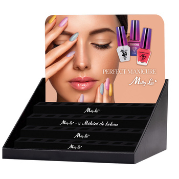 Display für 45 klassische MollyLac Spring Breeze-Nagellacke à 10 ml – leer