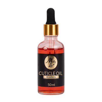 MollyLac Nagelhaut- und Nagelöl mit Tropfverschluss und Erdbeerduft, 50 ml