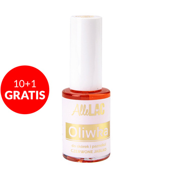 10 + 1 gratis: AlleLac Nagelhaut- und Nagelöl mit Pinsel, Duftnote „Roter Apfel“, 7 ml