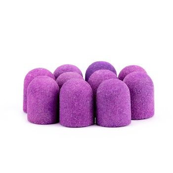 Capuchones para pedicura de 7 mm, gradación 180, 10 unidades, Fabric Podo AlleMed, violeta