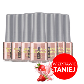 100 Stück Spezialöl für Nagelhaut und Nägel mit dem Duft „Strawberry Shake“, 5 ml