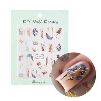 Selbstklebende Nagelsticker, Muster TH-1112