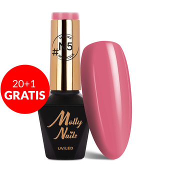 20 + 1 gratis: Molly Nails Natural Hybridlack von Monika Mielniczuk, HEMA/Di-HEMA-frei, 8 g, Nr. N5