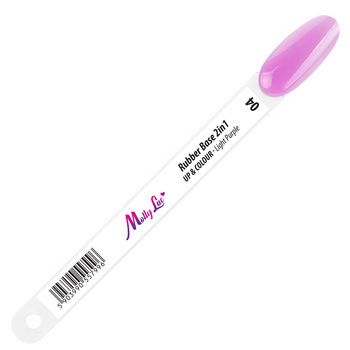 Musterkatalog: 2-in-1-Stäbchen „Rubber Base“ von Up&amp;Colour; Light Purple Nr. 4