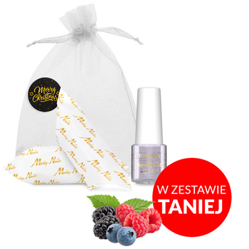 100 Stück Sonderedition Nagelhaut- und Nagelöl mit dem Duft „Berry Temptation“ und Karamellbonbons in einem dekorativen Säckchen, 5 ml