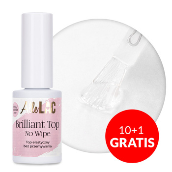 10 + 1 gratis Top ohne Abwischen Brilliant Top no wipe Allelac HEMA/Di-HEMA-frei 7 g
