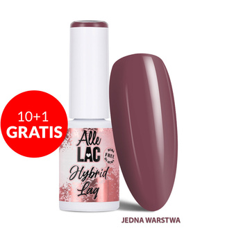 10+1 безкоштовно Гібридний лак LED/UV Gel Polish Browns B6 Dusty Rose AlleLac без HEMA/Di-HEMA 6 г