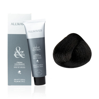 Tinte para el pelo Allwaves Cream Color, castaño oscuro intenso, tono 3.00, 100 ml