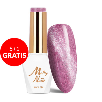 5+1 gratis Magnet-Hybridlack Cat Eye Womanity Amethyst Molly Nails HEMA/Di-HEMA-frei 8 g Nr. 443