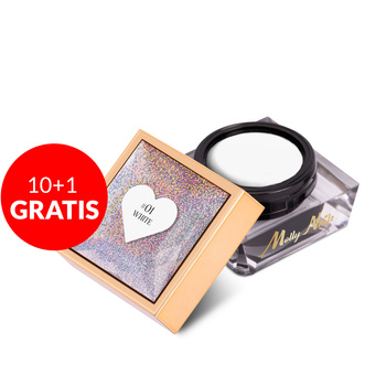10 + 1 gratis: Nail Art ProArt Paste von Molly Nails, weiß, HEMA/Di-HEMA-frei, 5 g