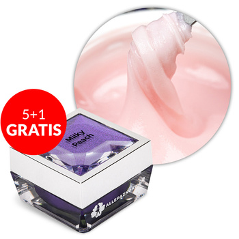 5+1 gratis Acrylgel zum Aufbau von Nägeln Allepaznokcie HEMA/Di-HEMA-frei Milky Peach 30 g